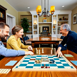 보드게임 플레이 공간 - Ergonomic Board Game Setup**

"A bright and inviting game room featuring a spacious wooden table sur...